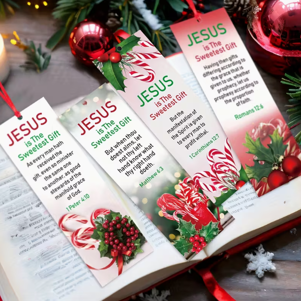 Jesus Is The Sweetest Gift – Christian Christmas Bookmarks – Whittled ...