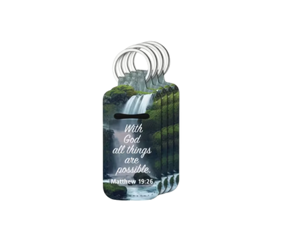 Scripture ChapStick Holder Keychains – Bible Verse Collection