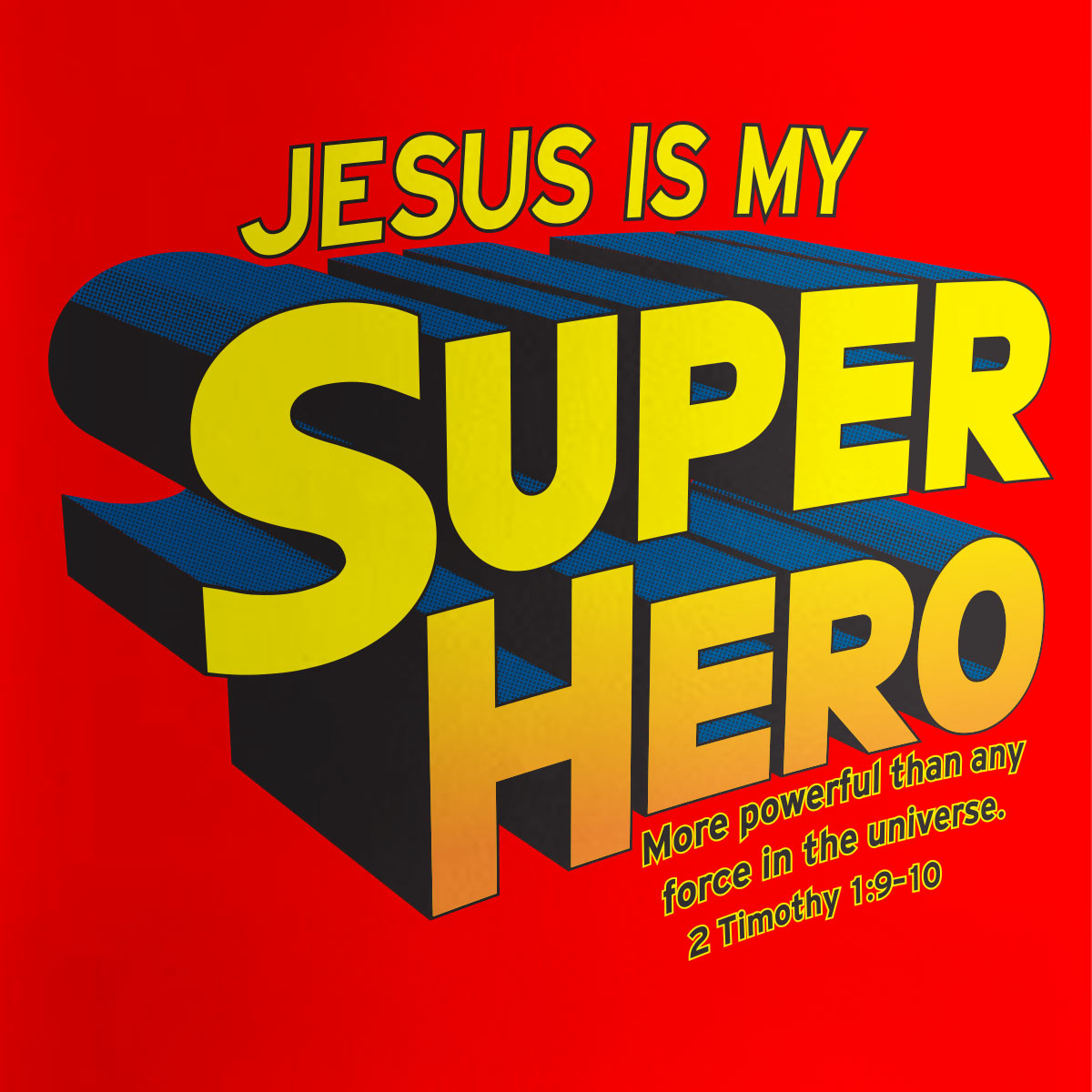 Kids Christian stainless steel sports bottle with Super Hero design